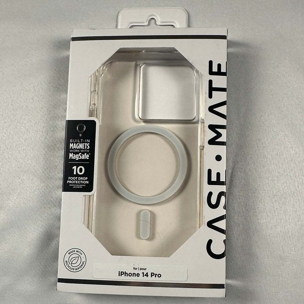 Case-Mate iPhone 14 Pro Clear MagSafe Case 10ft Drop NIB